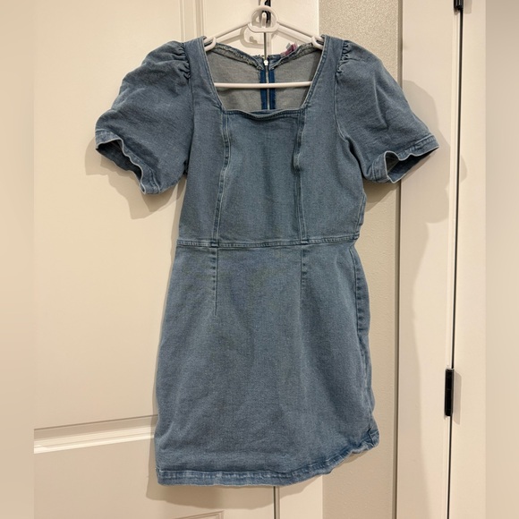 Blue Denim Short Sleeve Dress - Picture 1 of 1
